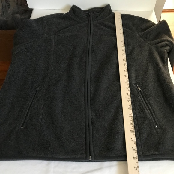 STYLE & CO Fleece Full Zip Front Jacket Coat NWT Gray Women’s Plus Size 1X - Picture 12 of 16